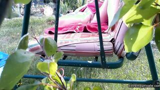 my stepmother doesn't wear panties in the garden