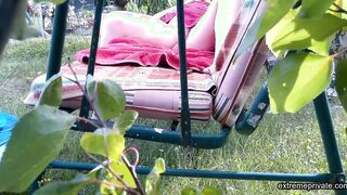 my stepmother doesn't wear panties in the garden