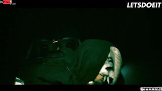 HALLOWEEN SPECIAL - Spooky Whore (Jezzicat) Has Her Haunted Vagina Ravaged By Big Cock Stud In The Bus - LETSDOEIT