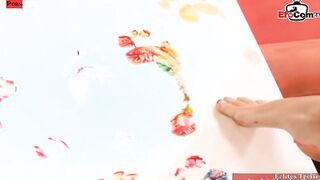 Slender blonde punk Women with small tits getting a cumshot
