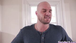 Transgender Itzel Saenz gets assfucked by Cliff Jensen