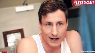 Lusty Hostel - Missy Luv enjoys Some Gigantic Dick Hotel Lobby Lust