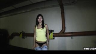 Cute dark haired college girl trades sex for some extra cash