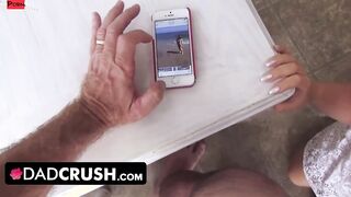 DadCrush - Turned On Dark Hair Hottie With Long Ass Turns Movie Night Into Hardcore Fucking Scene