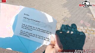 german fitness blonde bitch make real outside date