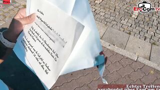 german fitness blonde bitch make real outside date