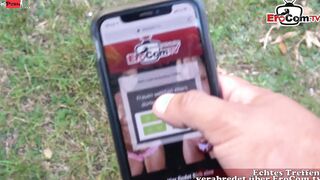 german fitness blonde bitch make real outside date