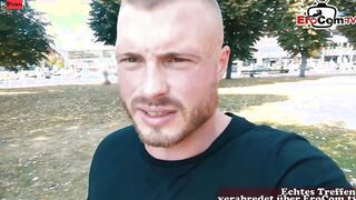 german fitness blonde bitch make real outside date
