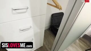 SisLovesMe - Cutie Blonde beauty Turned-On As She Caught Horny Dude Sniffing Her Underwear