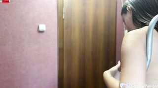 Lucky plumber fucking this dark haired babe