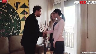 LOS CONSOLADORES - Julia De Lucia Got Herself A Well Deserved three Way - VIP SEX VAULT