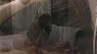 Retro pornstar with massive tits makes passionate love
