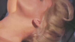 Classic blonde babe sucks cock before doggystyle pounding