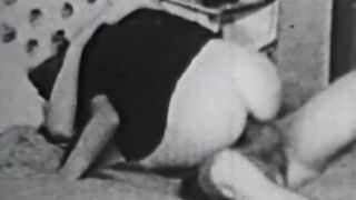 Classic porn video of couple having hardcore sex