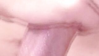 Handsome amateur guy lubes his dick and masturbates solo
