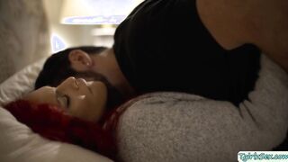 Trans stepmom taste her stepsons cock