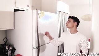 Lusty step son craves for daddy's big cock in his mouth