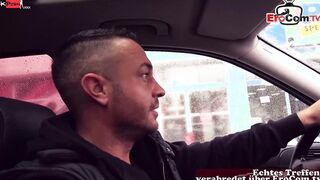 Slender german goth cougar pick up inside outdoors and nailed