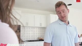 Big Tit 19 Year Old Babysitter Penelope Kay Fucks Hard Cock