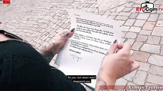 german curvy blonde bitch make a real blind date story