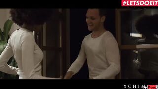 XCHIMERA - Latina African Hottie Luna Corazon Getting A Passionate Banged! With Hottie Wax - LETSDOEIT