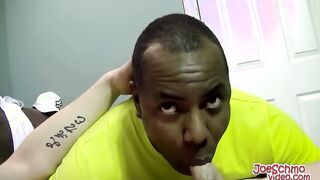 Horny Ricky getting his big cock sucked by horny Joe