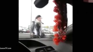 Fellatio into Vehicle