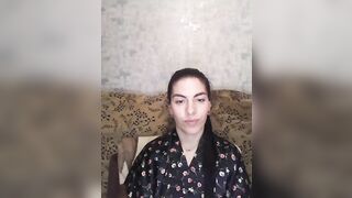 Russian mom gets naked to performance nice melons and shaved vagina