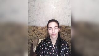Russian mom gets naked to performance nice melons and shaved vagina