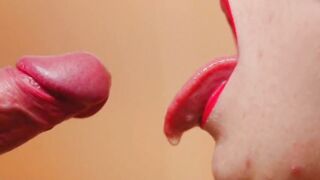 Girlfriend teases penis after two weeks and ruins orgasm with
