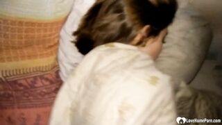 Sensual stepsister gets woken up for sex