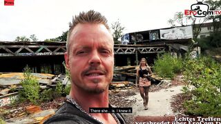 Big Titted German Bombshell with Tattooes screwed public into a Sex Date
