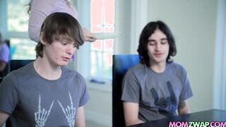 Foursome with MILFs Before Going to College