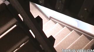 Handsome gay doused in a warm jizz after solo masturbation