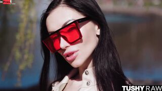 TUSHYRAW Young Sasha has a passion for anal gaping