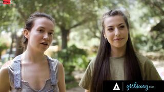 GIRLSWAY - Vulgar Lovers Plowed Next To The Plumber