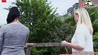 German blonde Milf got anal pounded for the first time
