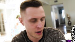 Stepmom helps stepson cum as with his wife