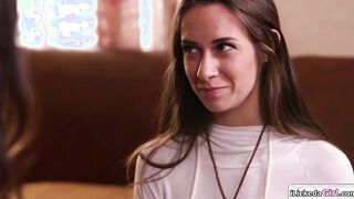 Stepmom facesitting petite stepdaughter