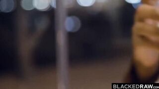 BLACKEDRAW Apolonia shares her man's gigantic big black cock with Stefany