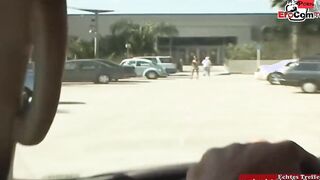 Dark Hair hoe pick up from a gigantic penis for sex