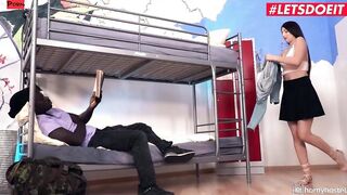 HORNY HOSTEL - Katy Rose Surprises Her big black dick Client With A Hottie Oral Sex - LETSDOEIT