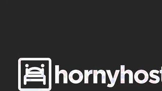 HORNYHOSTEL - (Anastasia Brokelyn, Tommy Cabrio) - Long Butt Yoga Barely Legal Squirts From Anal Orgasm