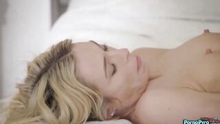 Skinny Blonde With Small Tits & Big Nipples Aiden Ashley Gets Pussy Eaten