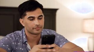 Zane Walker is inside his bedroom just vibing when his stepsister Britt Blair comes in