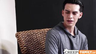 Teen with uncle fetish Aaron Perez fucked hardcore raw