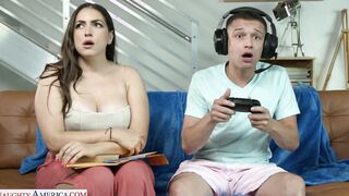 Busty Hot Tutor Gets Creampied By Gamer Guy