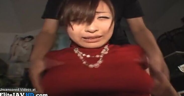 Japanese busty Milf masturbated in pantyhose