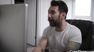Cockriding perverted nympho bitch fucked by nice cock