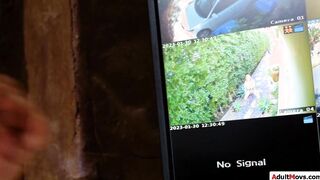 Whos that masturbating on security cam?